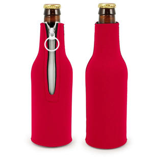 Bottle Suit Neoprene Bottle Cooler - Red (PMS-187)