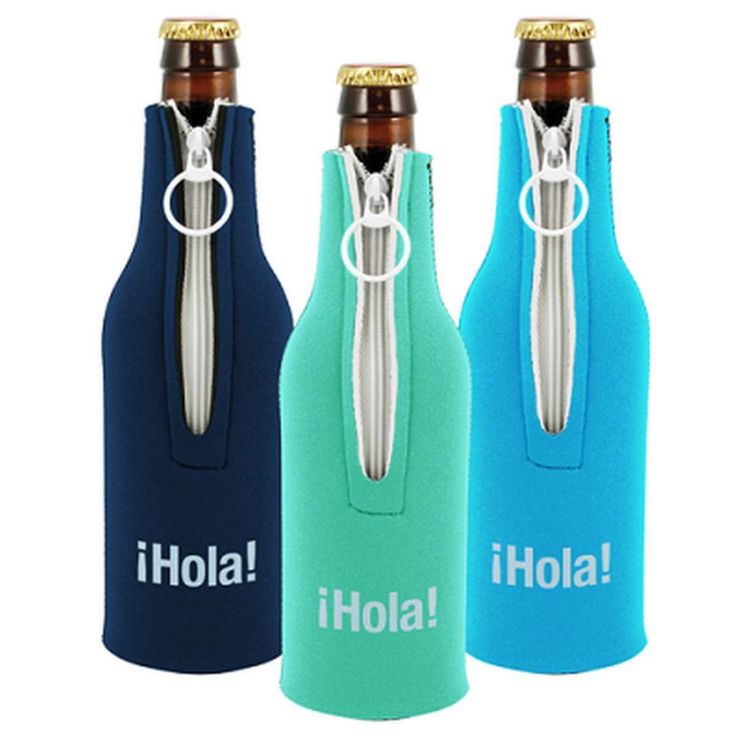 Bottle Suit Neoprene Bottle Cooler - Aqua (PMS-2230)