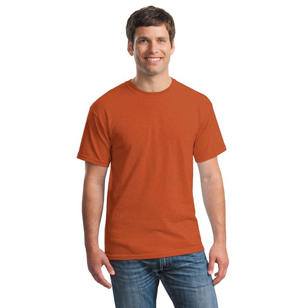 Gildan Heavy 100% Cotton T-Shirt - Orange, Antique