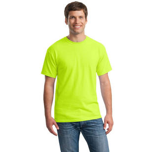 Gildan Heavy 100% Cotton T-Shirt - Green, Safety