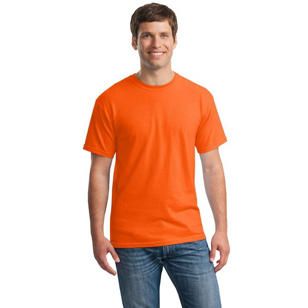 Gildan Heavy 100% Cotton T-Shirt - Orange, Safety