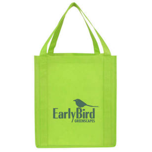 Saturn Jumbo Nonwoven Grocery Tote - Green, Lime