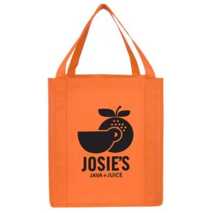 Saturn Jumbo Nonwoven Grocery Tote - Orange