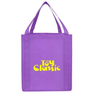 Saturn Jumbo Nonwoven Grocery Tote - Purple