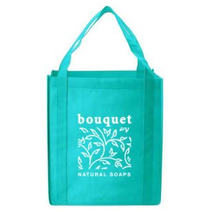 Saturn Jumbo Nonwoven Grocery Tote - Teal