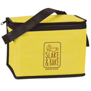 6 Pack Nonwoven Cooler Bag - Yellow