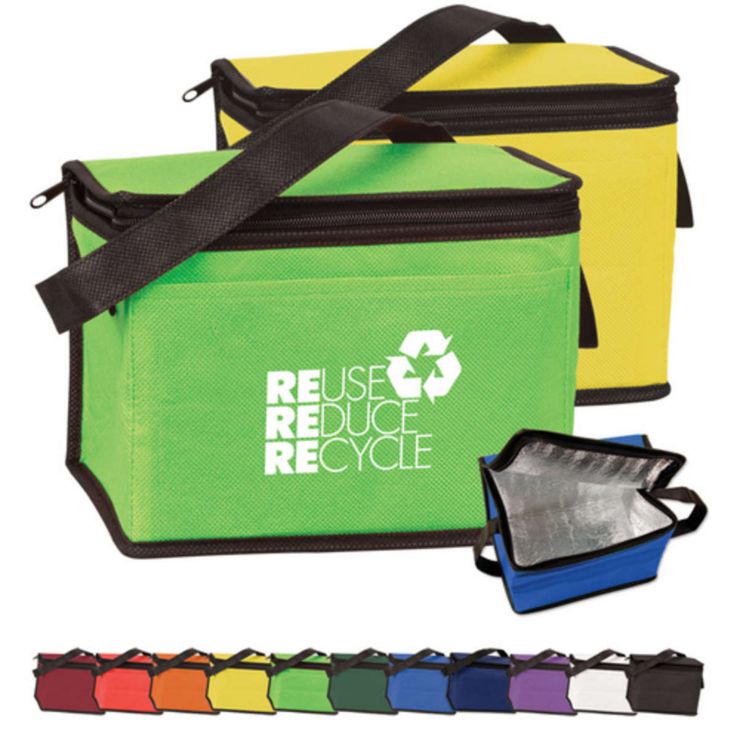 6 Pack Nonwoven Cooler Bag