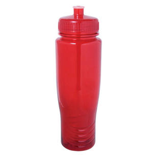 28 oz. Polyclean Auto Bottle - Red, Translucent