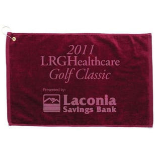 Platinum Collection Golf Towel - Burgundy