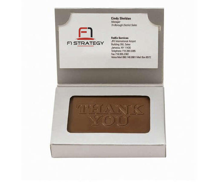 Molded Business Card Chocolate Bar - 1 oz.