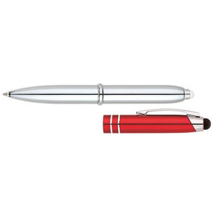 Legacy Ballpoint Pen, Stylus, and LED Light - Red