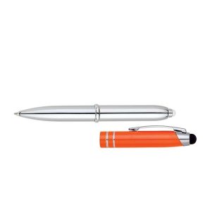 Legacy Ballpoint Pen, Stylus, and LED Light - Orange