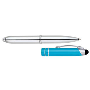 Legacy Ballpoint Pen, Stylus, and LED Light - Blue, Light