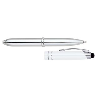 Legacy Ballpoint Pen, Stylus, and LED Light - White