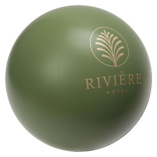 Round Stress Ball - Green, Olive