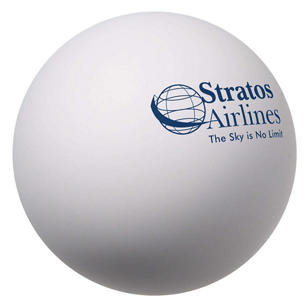Round Stress Ball - White
