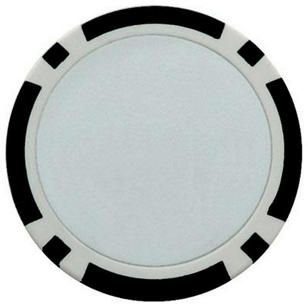 Poker Chip Ball Marker - Black