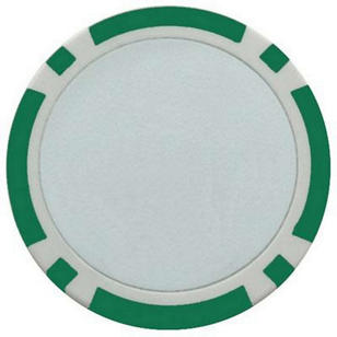 Poker Chip Ball Marker - Green