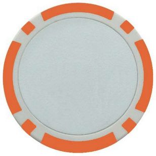 Poker Chip Ball Marker - Orange