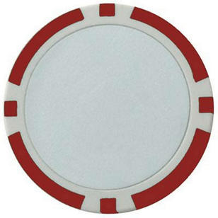 Poker Chip Ball Marker - Red