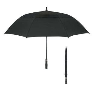58" Arc Vented Windproof Umbrella - Black