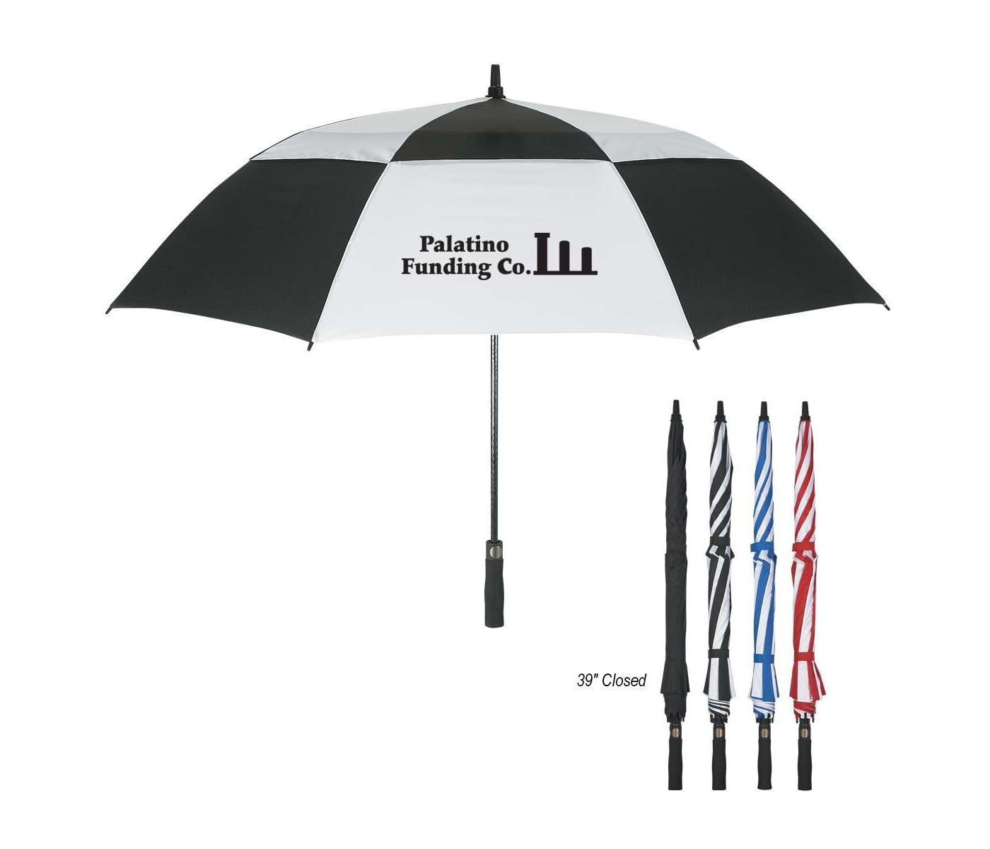 58" Arc Vented Windproof Umbrella