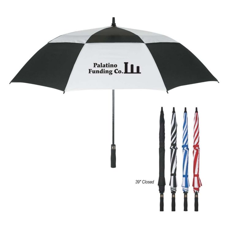 58" Arc Vented Windproof Umbrella - 
