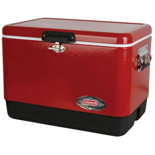 Coleman 54-Quart Classic Steel Belted Cooler - Red