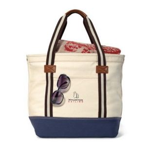 Heritage Supply Catalina Cotton Tote - Natural/Blue, Navy