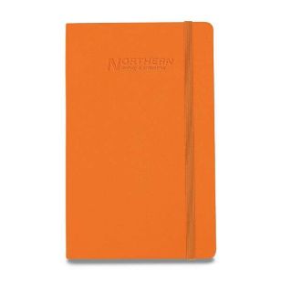 Moleskine® Hard Cover Ruled Large Notebook - Orange, True