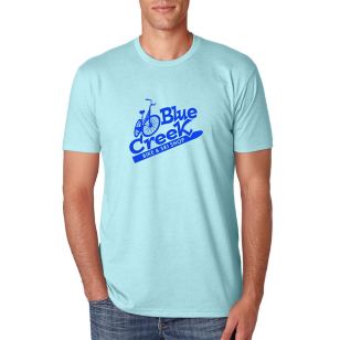 Next Level Apparel Unisex CVC Crewneck T-Shirt- TESTING - Blue, Ice