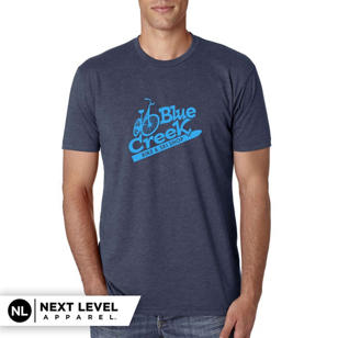 Next Level Apparel Unisex CVC Crewneck T-Shirt - Blue, Indigo