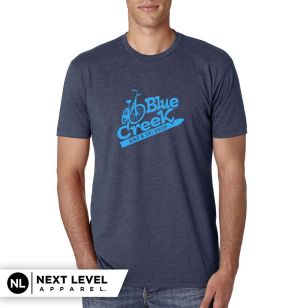 Next Level Apparel Unisex CVC Crewneck T-Shirt- TESTING - Blue, Indigo