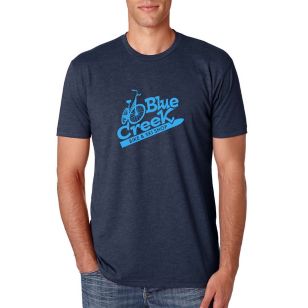Next Level Apparel Unisex CVC Crewneck T-Shirt- TESTING - Blue, Midnight Navy
