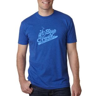 Next Level Apparel Unisex CVC Crewneck T-Shirt- TESTING - Blue, Royal