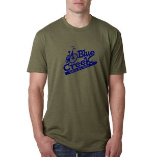 Next Level Apparel Unisex CVC Crewneck T-Shirt- TESTING - Green, Military