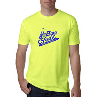 Next Level Apparel Unisex CVC Crewneck T-Shirt - Yellow, Neon
