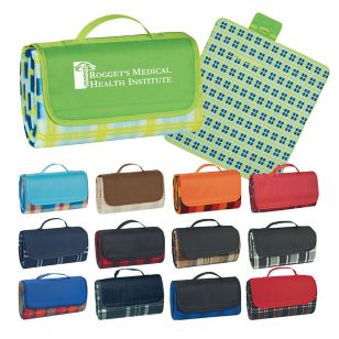 Roll-Up Picnic Blanket - Embroidered - 