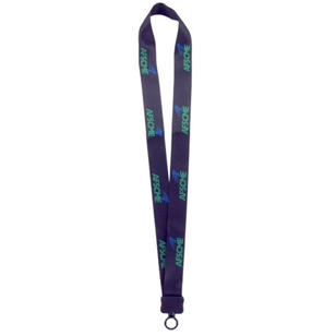 1" Dye-Sublimated Polyester Lanyard with O-Ring Attachment - Dye Sublimated