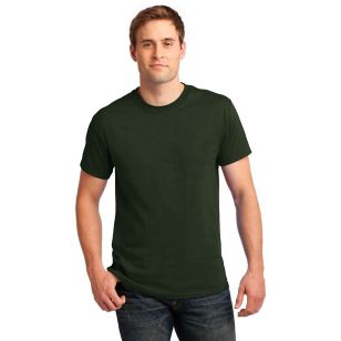 Gildan Ultra 100% Cotton Tee - Dark/Color - Green, Forest (similar to PMS 349)