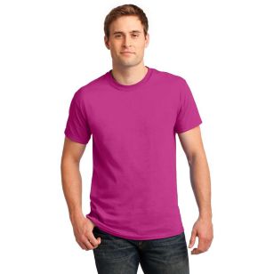 Gildan Ultra 100% Cotton Tee - Dark/Color - Heliconia