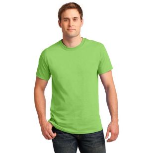 Gildan Ultra 100% Cotton Tee - Dark/Color - Green, Lime