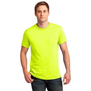 Gildan Ultra 100% Cotton Tee - Dark/Color - Green, Safety