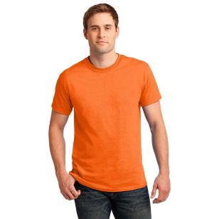 Gildan Ultra 100% Cotton Tee - Dark/Color - Orange, Safety