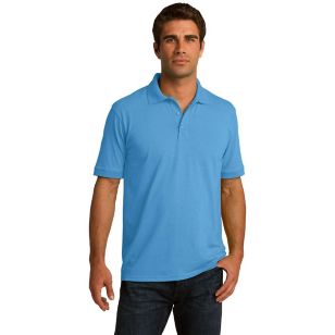 Port & Company 5.5 Oz. Jersey Knit Polo - Dark - Blue, Aquatic