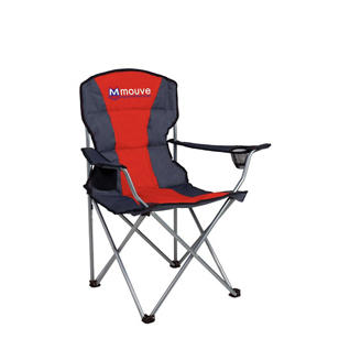 Premium Stripe Chair - Red