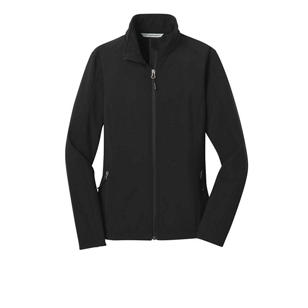 Port Authority Ladies Core Soft Shell Jacket - Dark/Color - Black