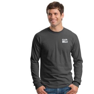 Gildan Ultra Cotton 100% Cotton Long Sleeve T-Shirt - Charcoal