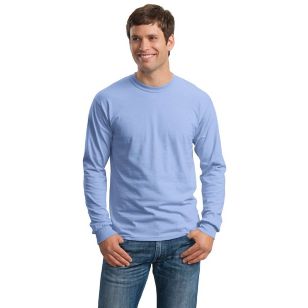 Gildan Ultra Cotton 100% Cotton Long Sleeve T-Shirt - Blue, Carolina