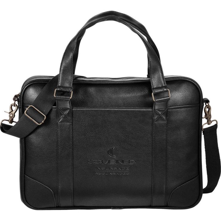 Oxford Slim 15" Computer Briefcase - Black
